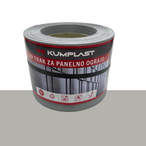 Kerítésszalag – Gyöngyszürke (RAL 7040) – 190 mm